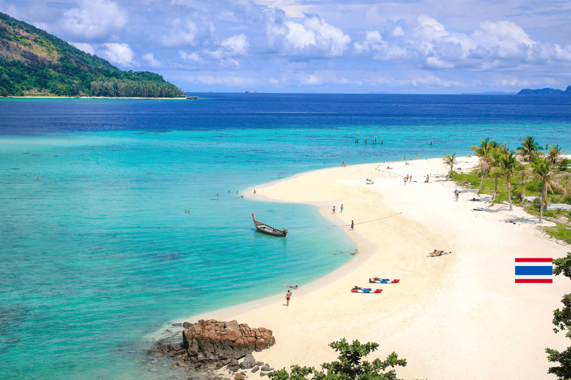 Beautiful beaches with white sand and crystal-clear waters